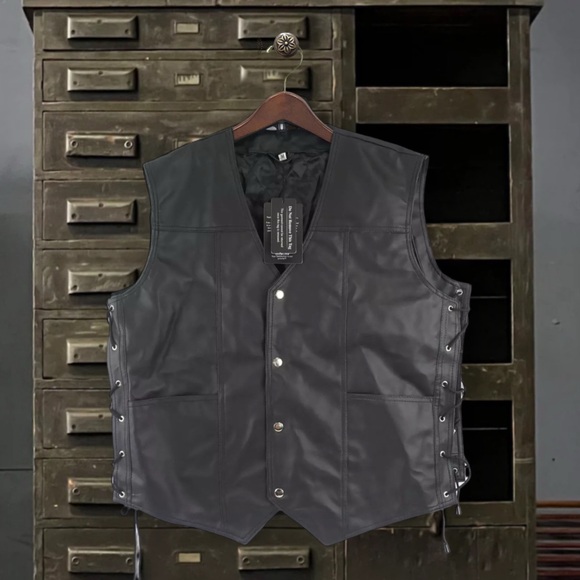 FAMOUS JACKET • Angel Wings The Walking Dead Daryl Dixon Leather Vest Jacket 🌺 - Picture 6 of 8